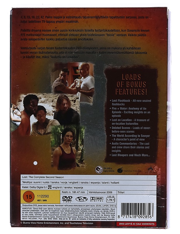 LOST: Toinen tuotantokausi - DVD - DVD-elokuvat - 10105460926 - 1