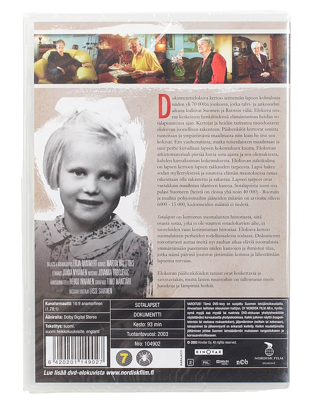 Sotalapset - DVD - DVD-elokuvat - 10105460945 - 1