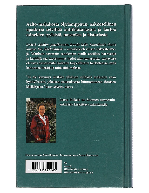 Wanhain tawarain sanakirja - Nokela, Leena - Tietokirjat ja oppaat - 10105460974 - 1