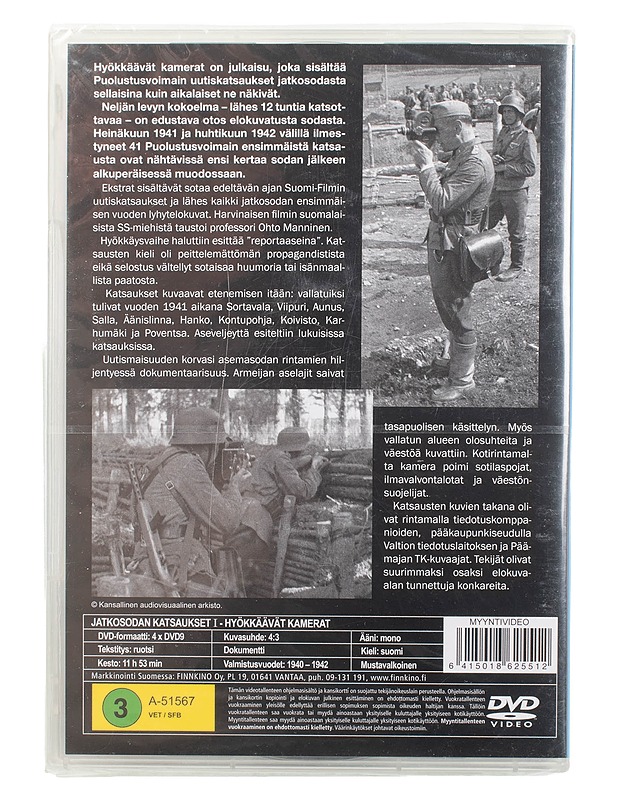 Jatkosodan Katsaukset I - DVD - DVD-elokuvat - 10105460985 - 1
