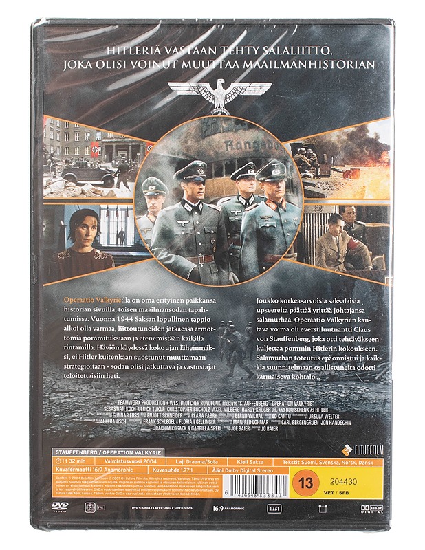 Operaatio Valkyrie - DVD - DVD-elokuvat - 10105461014 - 1