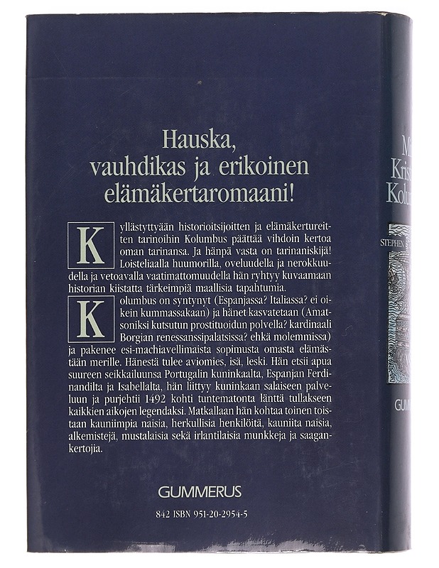 Minä Kristoffer Kolumbus - Marlowe, Stephen - Historiakirjat - 10105461033 - 1