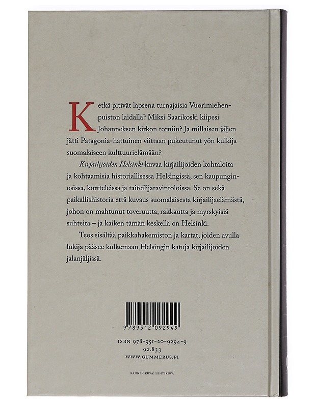 Kirjailijoiden Helsinki - Leino, Eino I. - Elämäkerrat ja muistelmat - 10105461040 - 1