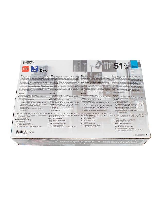 Biltema 71-056 työkalusarja - Rakennustarvikkeet - 10105461176 - 1