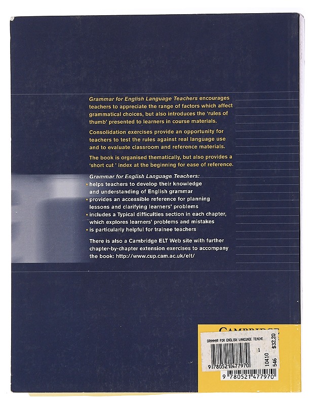 Grammar for English Language Teachers - Parrott, Martin - Tietokirjat ja oppaat - 10105461216 - 1