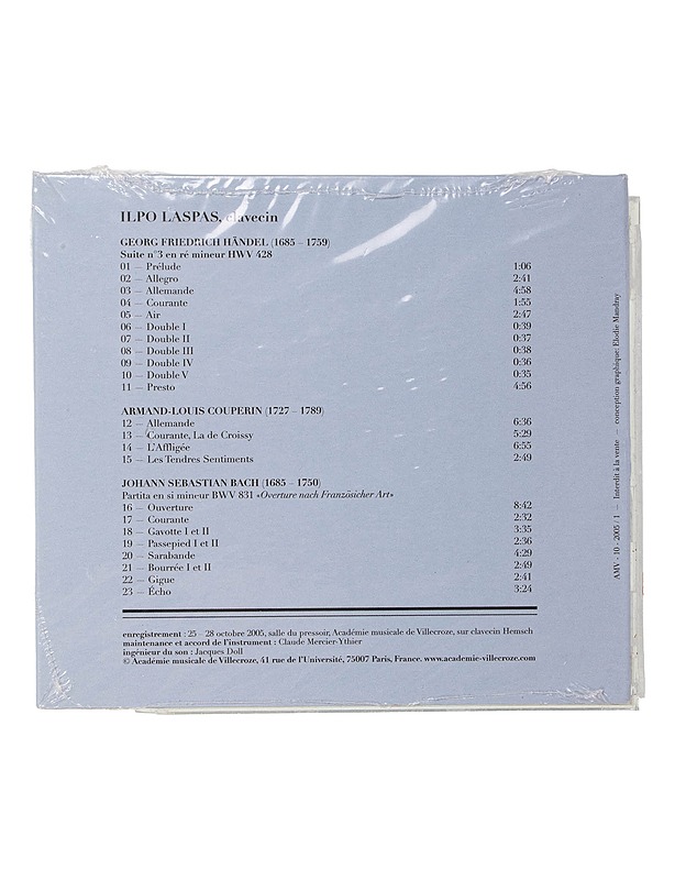 Ilpo Laspas, clavecin - CD - CD-levyt - 10105461227 - 1