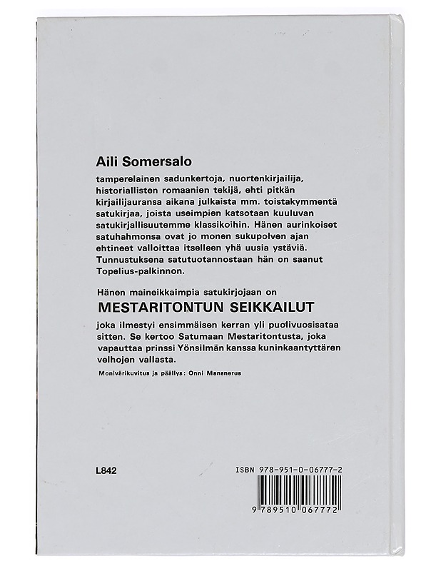 Mestaritontun seikkailut - Somersalo, Aili - Lastenkirjat - 10105461249 - 1