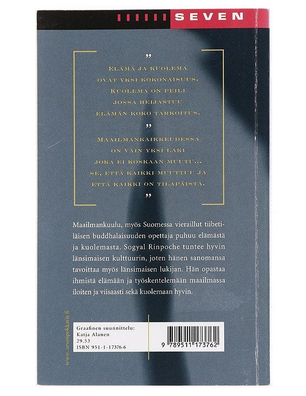 Tiibetiläinen kirja elämästä ja kuolemasta - Sogyal, Rinpoche - Tietokirjat ja oppaat - 10105461306 - 1