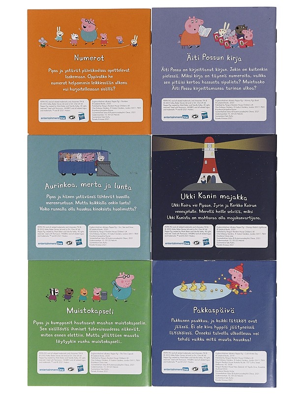 Peppa Pig minikirja, 6 kpl - Lastenkirjat - 10105461366 - 1