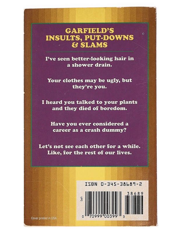 Garfield's Insults, Put-Downs & Slams - Jim Davis - Lastenkirjat - 10105461381 - 1