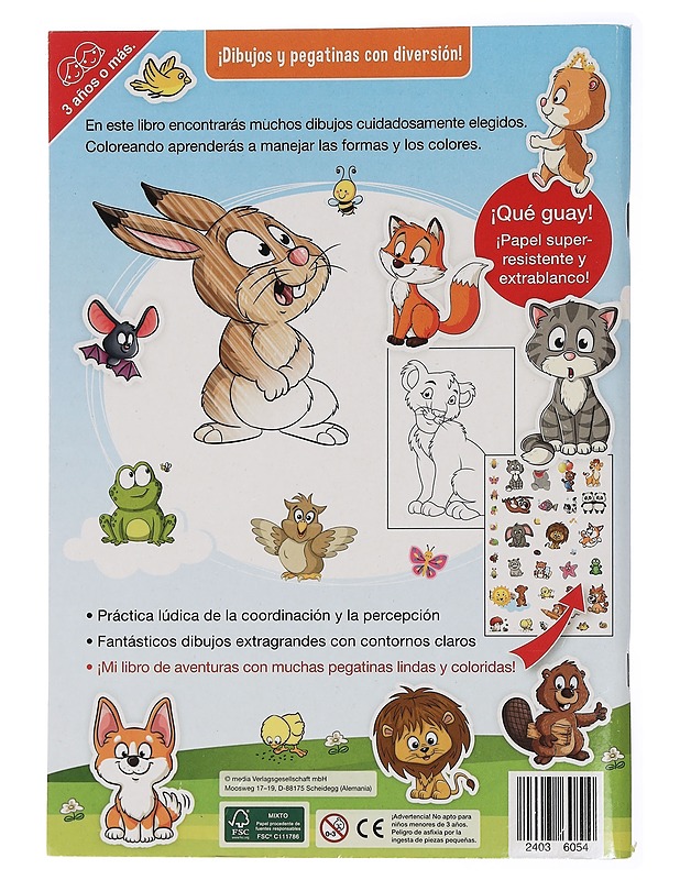 Libro para colorear Cachorros - Lastenkirjat - 10105461392 - 1
