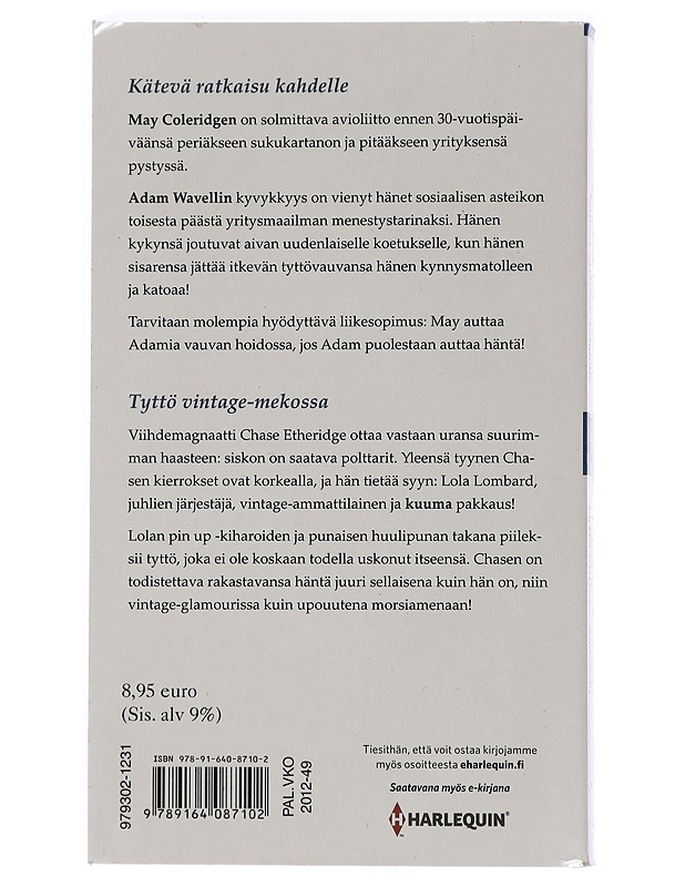 Kätevä ratkaisu kahdelle / Tyttö vintage-mekossa - Liz Fielding & Nicola Marsh - Romaanit ja novellit - 10105461399 - 1