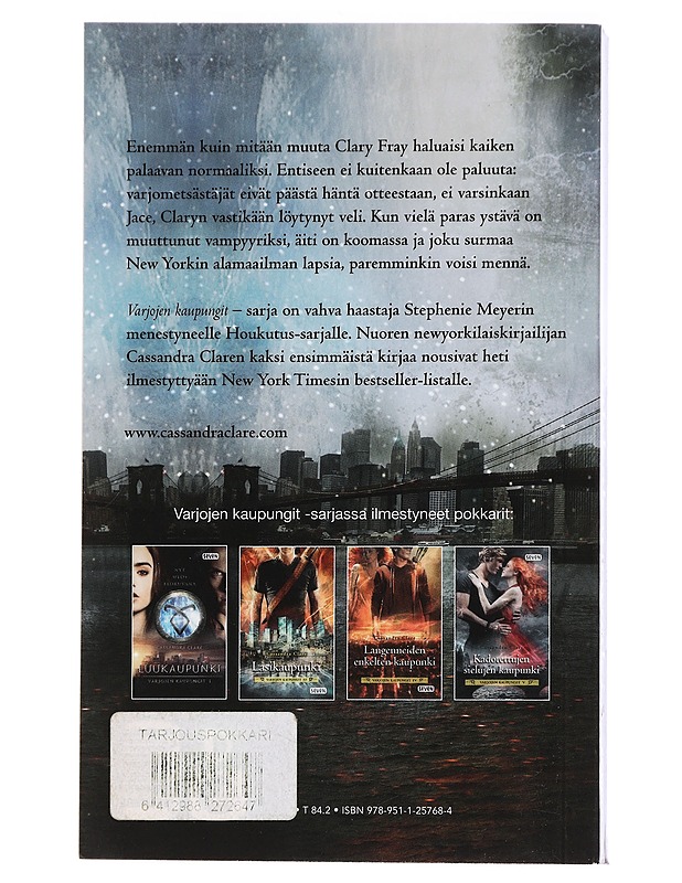 Tuhkakaupunki : Varjojen kaupungit II - Cassandra Clare - Fantasia- ja scifi - 10105461407 - 1