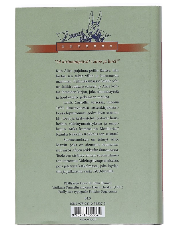 Alice peilintakamaassa - Carroll, Lewis - Lastenkirjat - 10105461417 - 1