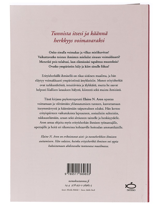 Erityisherkkä ihminen - Aron, Elaine N. - Tietokirjat ja oppaat - 10105461423 - 1