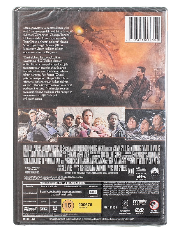 Maailmojen Sota - DVD - DVD-elokuvat - 10105461473 - 1