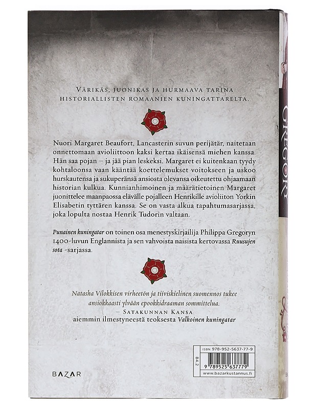 Punainen kuningatar - Gregory, Philippa - Romaanit ja novellit - 10105461486 - 1