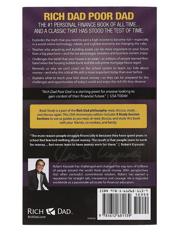 Rich dad poor dad : with updates for today's world - and 9 study session sections - Robert T. Kiyosaki - Tietokirjat ja oppaat - 10105461572 - 1