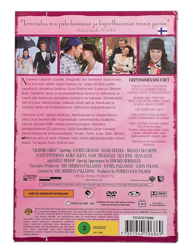 Gilmoren Tytöt: Kausi 5 - DVD - DVD-elokuvat - 10105461592 - 1