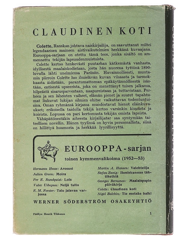 CLAUDINEN KOTI - Elämäkerrat ja muistelmat - 10105461653 - 1