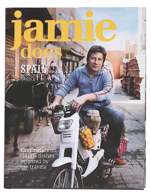 Jamie does... : Spain, Italy, Sweden, Morocco, Greece, France : easy twists on classic dishes inspired by my travels - Oliver, Jamie - Kirja lahjaksi - 10105461656 - 0