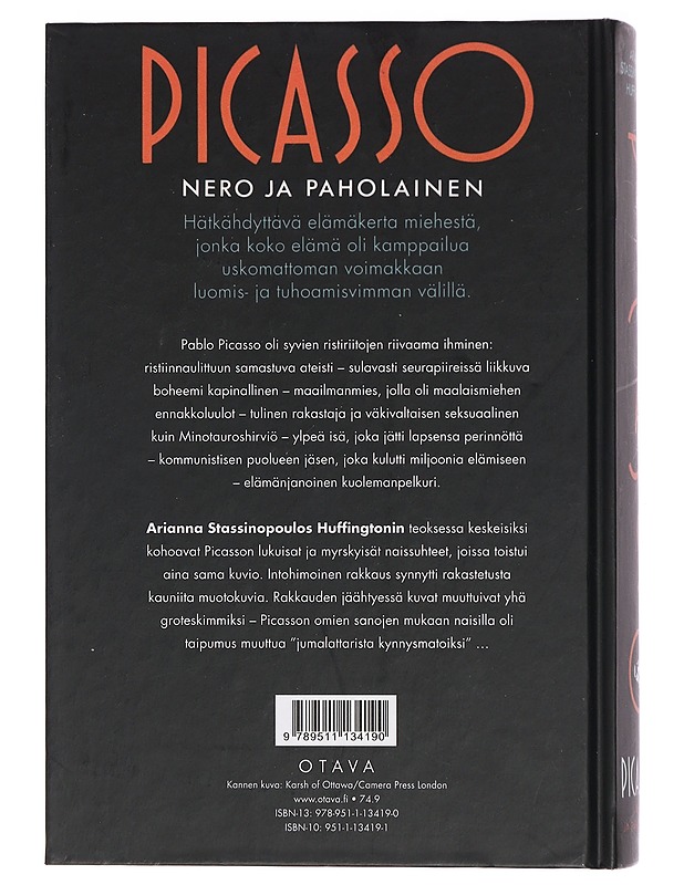 Picasso, nero ja paholainen - Stassinopoulos Huffington, Arianna - Elämäkerrat ja muistelmat - 10105461667 - 1