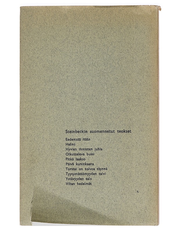 John Steinbeck - Matson, Alex - Romaanit ja novellit - 10105461677 - 1