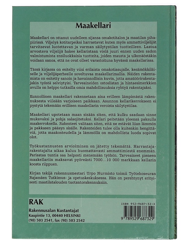 Maakellari - Nurmisto, Urpo - Tietokirjat ja oppaat - 10105461771 - 1