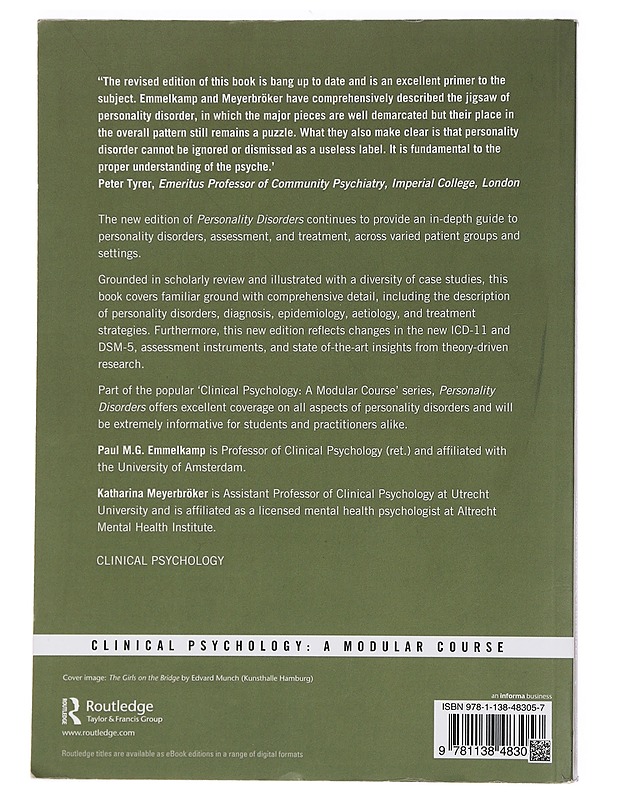 Personality Disorders - Paul M. G. Emmelkamp & Katharina Meyerbröker - Tietokirjat - 10105461785 - 1