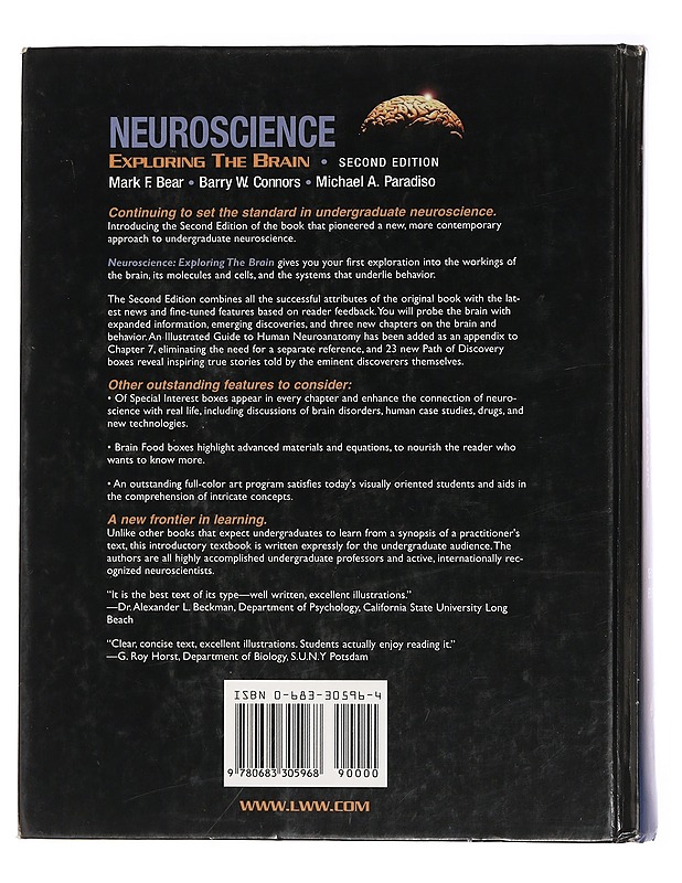 Neuroscience : exploring the brain - Bear, Mark F. - Tietokirjat ja oppaat - 10105461935 - 1