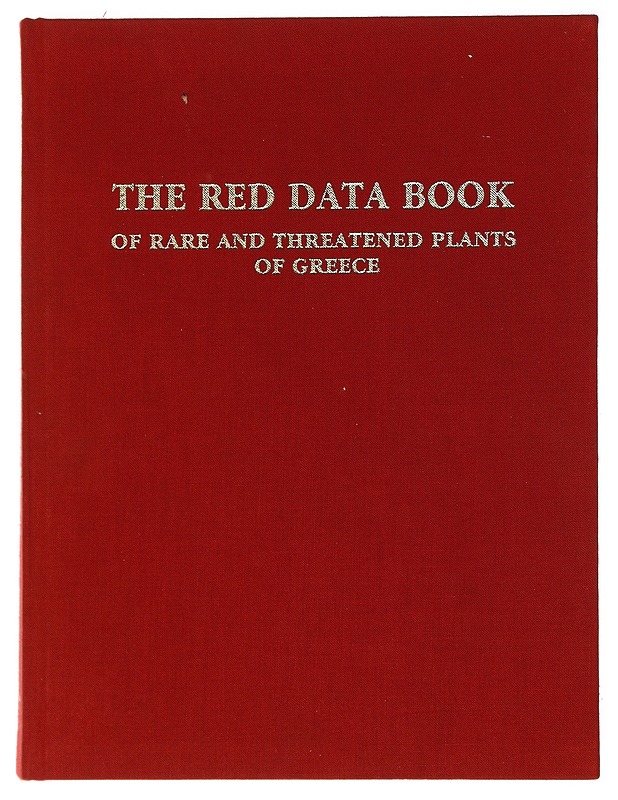 The red data book of rare and threatened plants of greece - D. Phintos - Lemmikki- ja luontokirjat - 10105461954 - 0