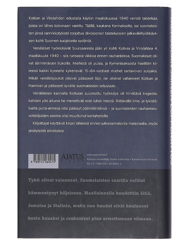 Talvisodan jäinen loppunäytös - Tiilikainen, Heikki - Historiakirjat - 10105461961 - 1