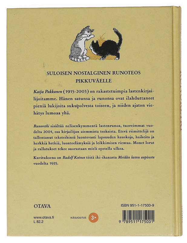 Runoretki - Pakkanen, Kaija - Lastenkirjat - 10105461993 - 1