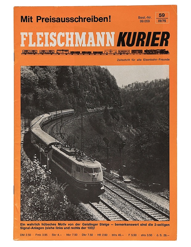 Fleischmann Kurier 59 III/75 - Lehdet - 10105462010 - 0