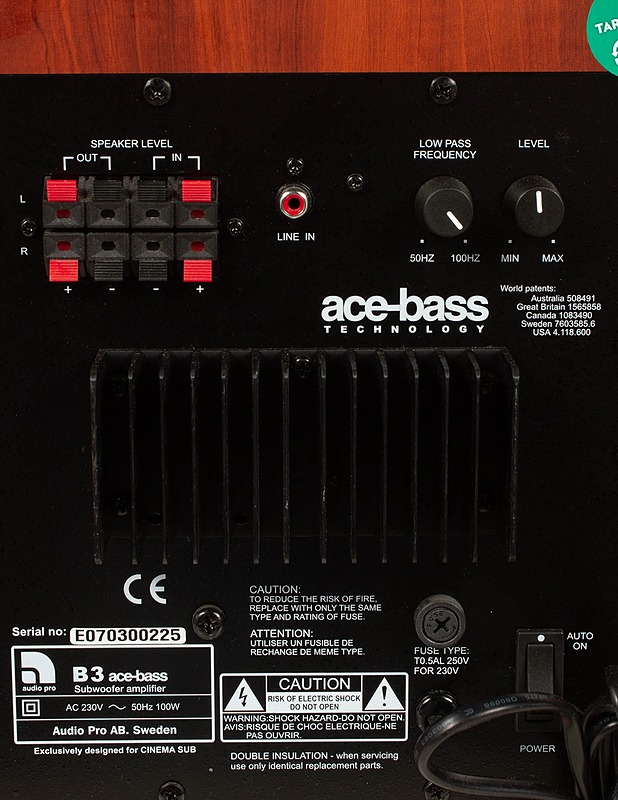 AUDIO PRO B3 Ace-Bass subwoofer ja Cinema C1 - Audio - 10105462113 - 3