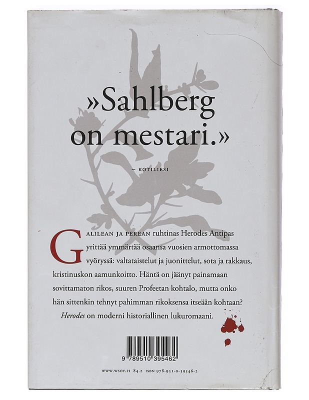 Herodes : romaani - Asko Sahlberg - Kaunokirjallisuus - 10105462180 - 1