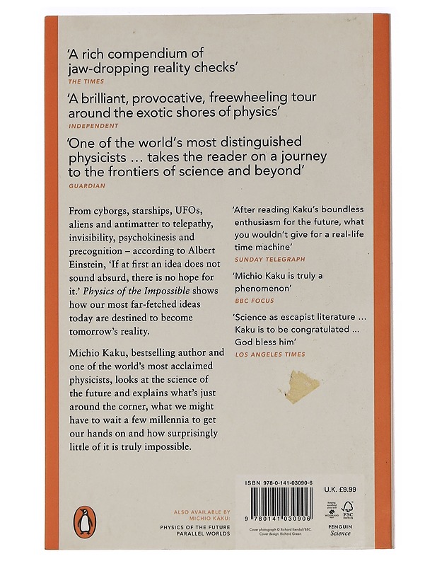 Physics of the Impossible - Kaku, Michio - Tietokirjat ja oppaat - 10105462191 - 1