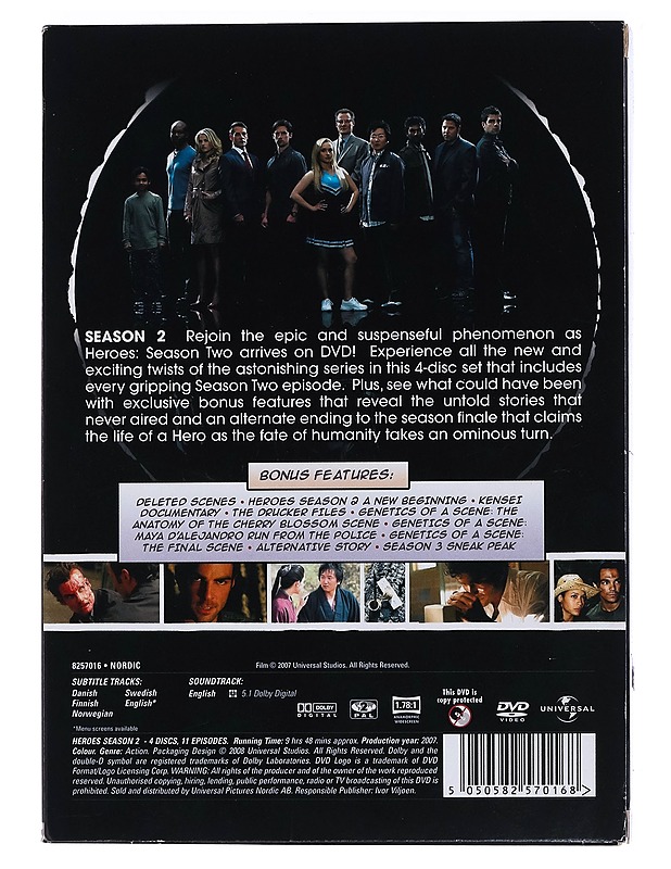 Heroes: Toinen tuotantokausi - DVD - DVD-elokuvat - 10105462222 - 1