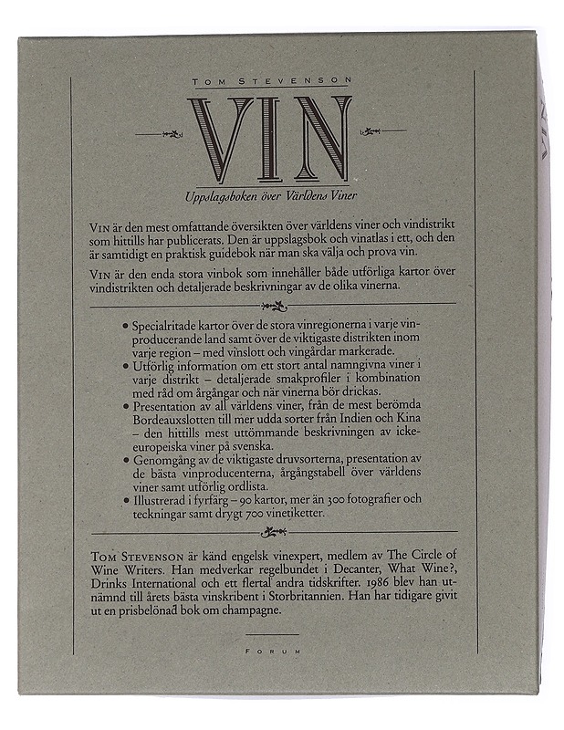 Vin / uppslagsboken över världens viner - Stevenson, Tom - Ruokakirjat - 10105462231 - 2