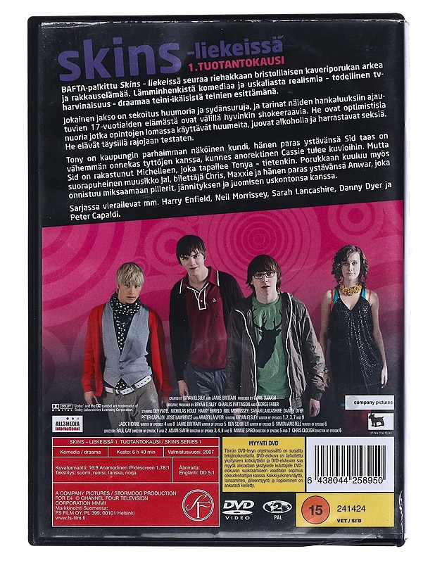 Skins Liekeissä: Ensimmäinen tuotantokausi - DVD - DVD-elokuvat - 10105462249 - 1