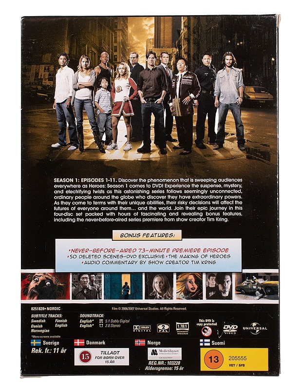 Heroes: season 1 part one - DVD - DVD-elokuvat - 10105462266 - 1