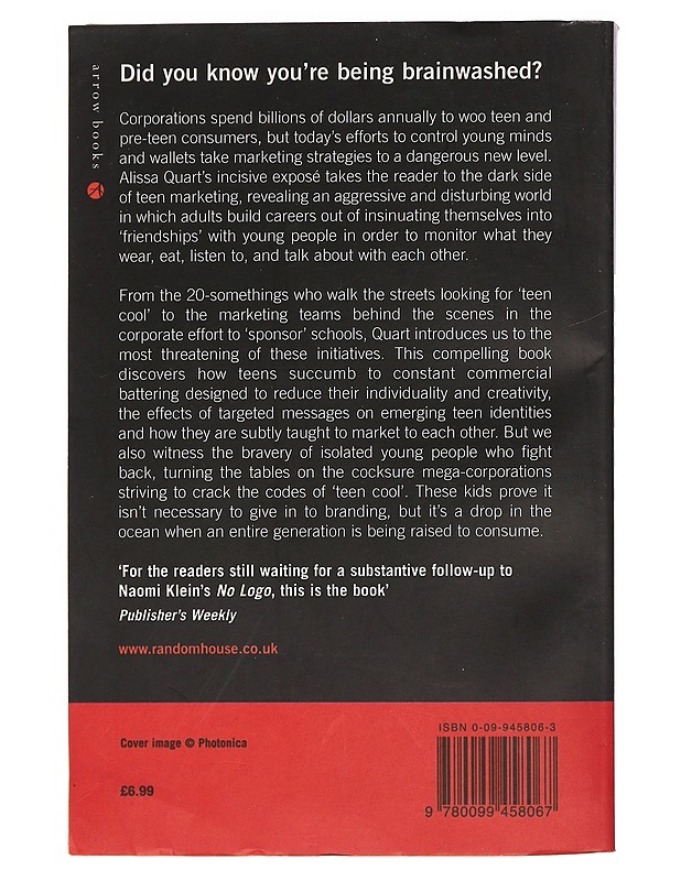 Branded : the buying and selling of teenagers - Alissa Quart - Tietokirjat ja oppaat - 10105462288 - 1