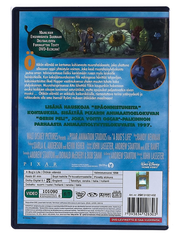 Disney Pixar Ötökän Elämää - DVD - DVD-elokuvat - 10105462302 - 1
