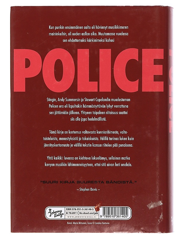 Police - Campion, Chris - Musiikki- ja elokuvakirjat - 10105462361 - 1