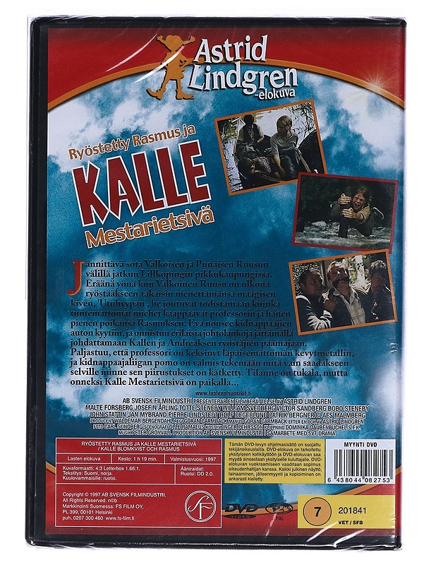 Ryöstetty Rasmus ja Kalle Mestarietsivä - DVD - DVD-elokuvat - 10105462376 - 1