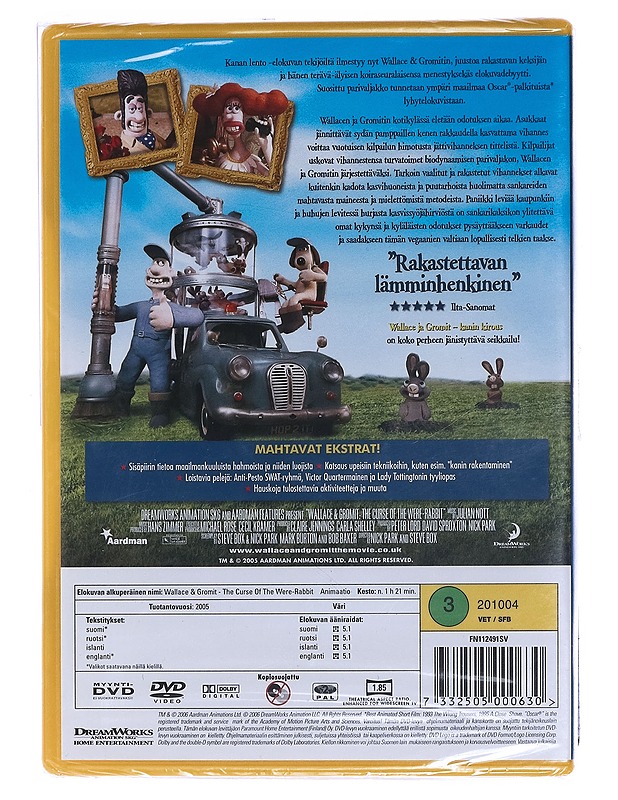 Wallace & Gromit - Kanin Kirous - DVD - DVD-elokuvat - 10105462424 - 1