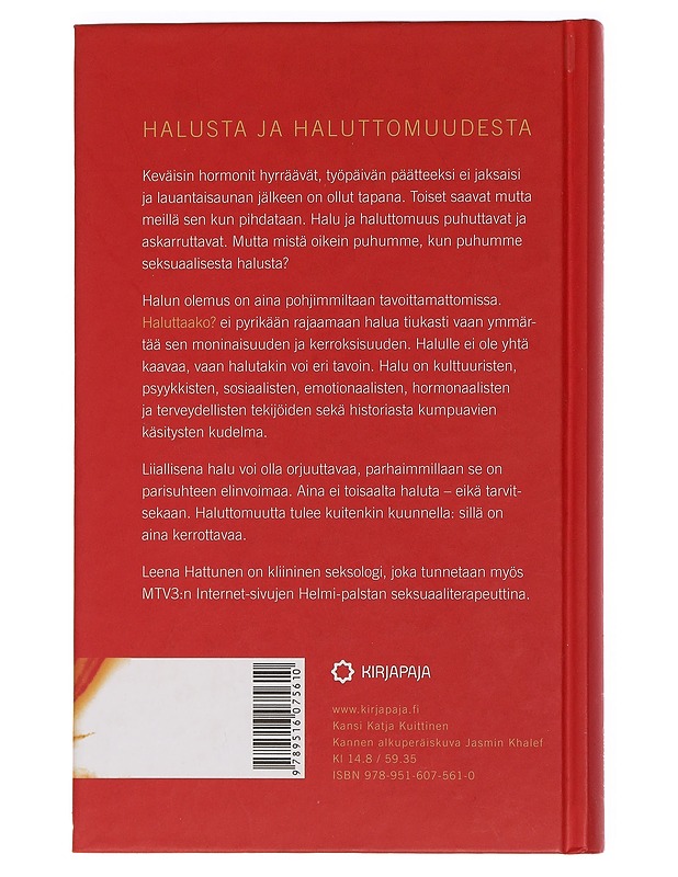 Haluttaako? : seksuaalisen halun ääriviivoja - Leena Hattunen - Tietokirjat ja oppaat - 10105462428 - 1