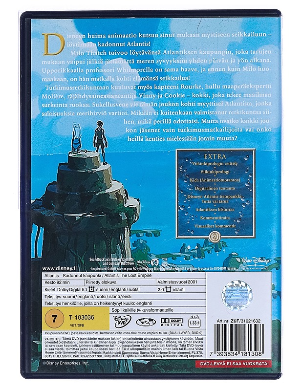 Walt Disney Atlantis - DVD - DVD-elokuvat - 10105462447 - 1