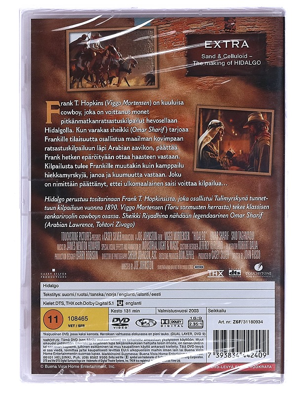 Hidalgo - DVD - DVD-elokuvat - 10105462453 - 1