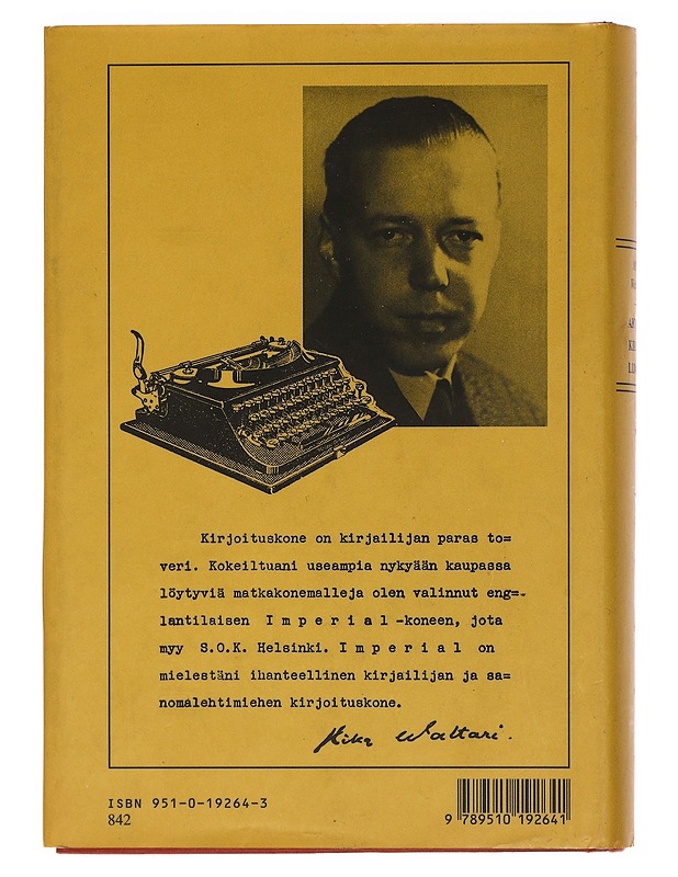 Aiotko kirjailijaksi? : tuttavallista keskustelua kaikesta siitä, mitä nuoren kirjailijan tulee tietää - Mika Waltari - Romaanit ja novellit - 10105462452 - 1